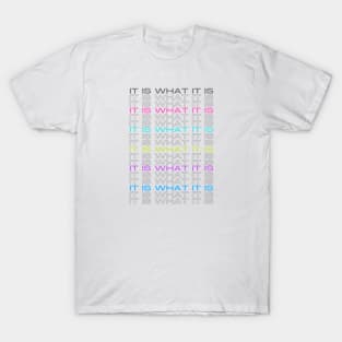 It is what it IS MultiColored T-Shirt